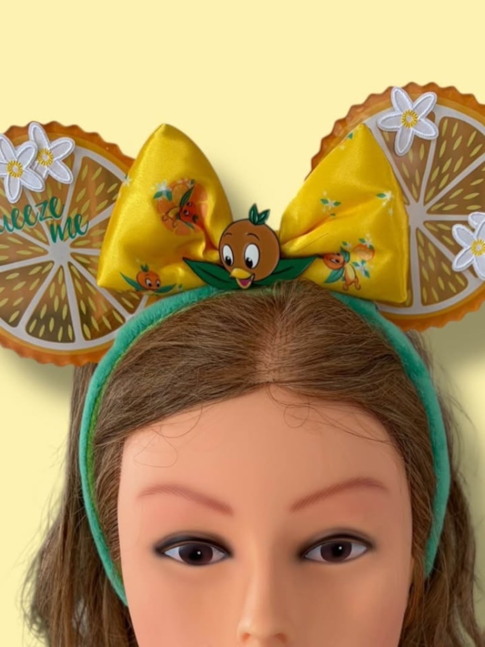 Disney Orange Bird Yellow & Teal Mickey Ear Headband